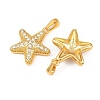 304 Stainless Steel Rhinestone Pendants STAS-P438-27G-2