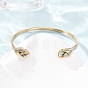 304 Stainless Steel Cuff Bangles for Women SA-CBA2192-07GP-2