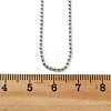 Brass Ball Chains Necklaces for Women NJEW-D302-21P-5