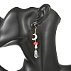 Handmade Lampwork & 304 Stainless Steel Dangle Earrings for Women EJEW-JE07494-2