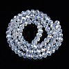 Electroplate Glass Beads Strands EGLA-A044-J6mm-B06-3