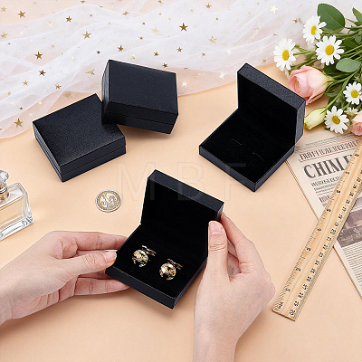 Plastic Cufflink Packing Boxes CON-WH0100-52-1