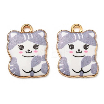 Printed Alloy Pendants ENAM-L042-07G-02-1