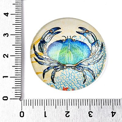 Glass Cabochons GGLA-T004-11Q-1