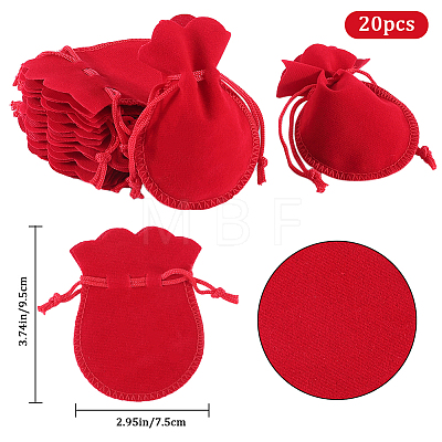 20Pcs Gourd Velvet Drawstring Bags TP-BBC0001-07A-01-1