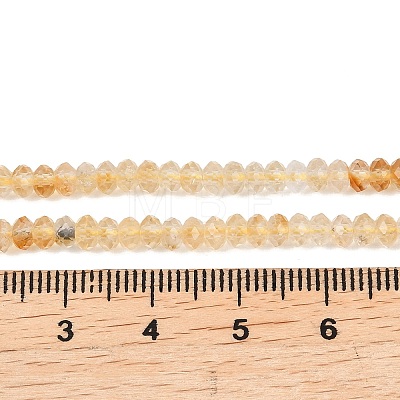 Heated Natural Citrine Beads Strands G-B175-A05-2x4mm-1