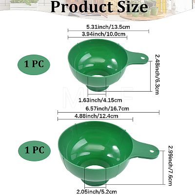 2Pcs Plastic Funnel Set AJEW-BM0001-38B-1