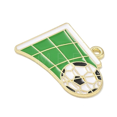 Alloy Enamel Pendants AL-CBAD1A5-01F-G-1