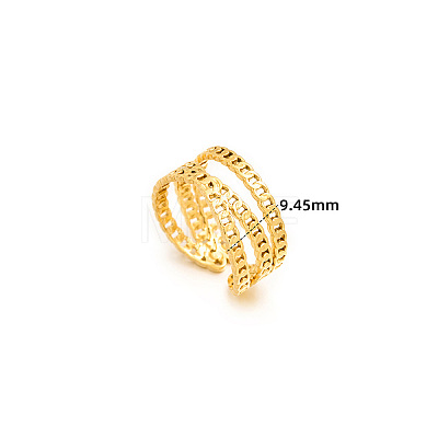 304 Stainless Steel Cuff Open Rings WGC3834-01-1
