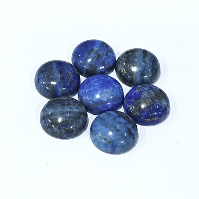 Dyed Natural Lapis Lazuli Gemstone Dome/Half Round Cabochons G-J330-06-18mm-1