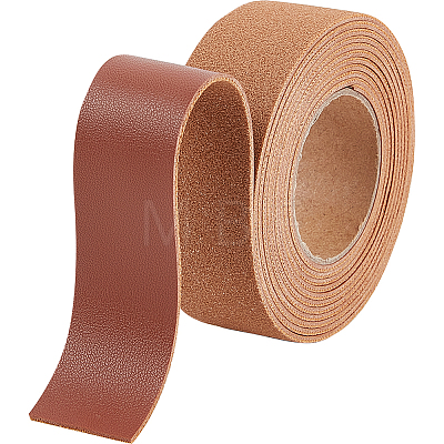 2M PVC Imitation Leather Ribbons SRIB-WH0011-125B-03-1