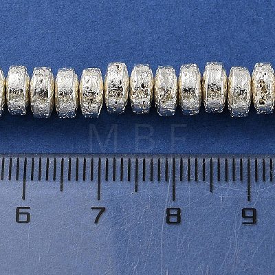 Electroplated Natural Lava Rock Beads Strands G-I360-A02-04-1