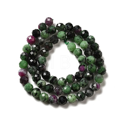 Natural Ruby in Zoisite Beads Strands G-I341-13B-1
