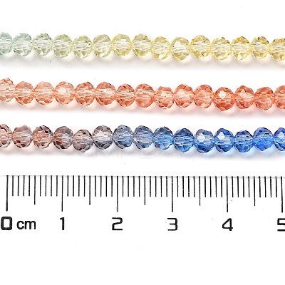 Transparent Painted Glass Beads Strands X1-DGLA-A034-T4mm-A02-1