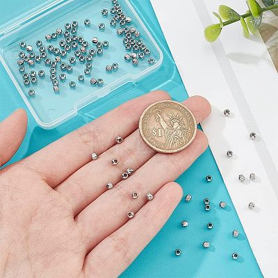  120Pcs 3 Style 201 Stainless Steel Beads STAS-NB0001-69-1