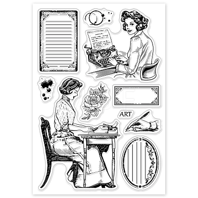 Custom PVC Plastic Clear Stamps DIY-WH0448-0588-1