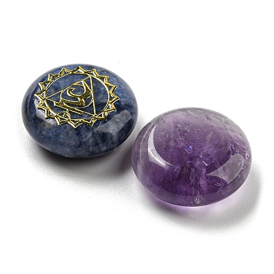 7 Chakra Natural Gemstone Beads Sets G-F761-02-1