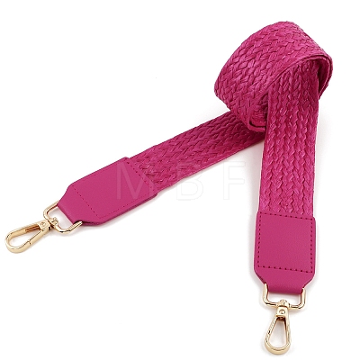 PU Imitation Leather & Raffia Bag Handles PW-WGC4EAE-07-1