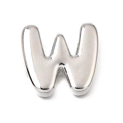 Brass Slide Charms KK-Z163-01P-W-1