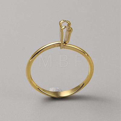 Aluminium Alloy Finger Rings Components FIND-WH0111-275A-G-1