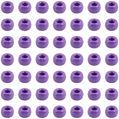 800Pcs Opaque Plastic Beads KY-SP0001-47D-1