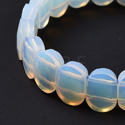 Opalite Oval Beaded Stretch Bracelet G-E010-01O-1