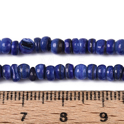 Natural Freshwater Shell Dyed Beads Strands SHEL-T020-29A-10-1