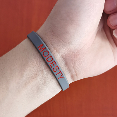 Silicone Motivational Quote Word Bangles FS-WG6454C-04-1