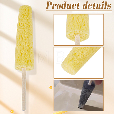 BENECREAT 2Pcs 2 Colors Sponge Clay Sculpture Tool AJEW-BC0007-21-1