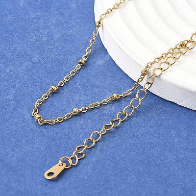 Ion Plating(IP) 304 Stainless Steel Necklaces NJEW-E080-14G-1