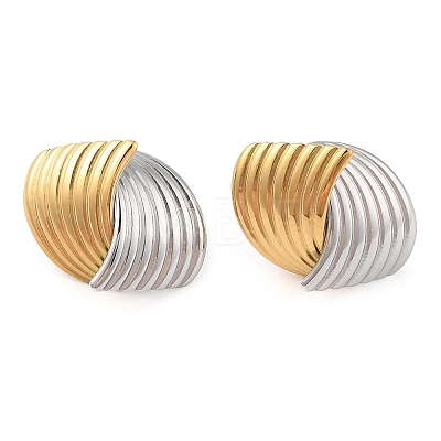 304 Stainless Steel Stud Earrings for Women EJEW-Z063-08G-1