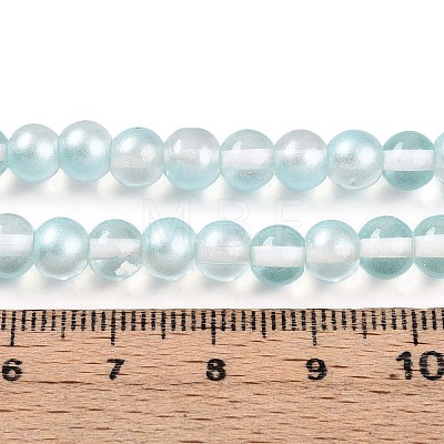 Baking Paint Transparent Glass Beads X1-DGLA-N011-6mm-05-1
