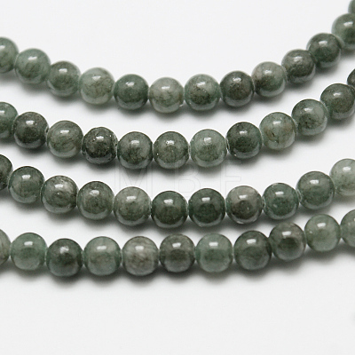 Natural Yellow Jade Beads Strands G-G598-8mm-YXS-25-1