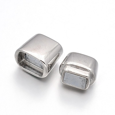 Rack Plating Alloy Rectangle Magnetic Clasps PALLOY-F040-01P-1