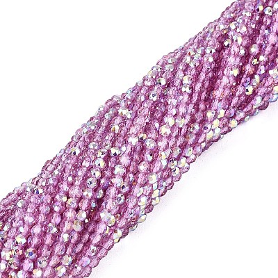 Transparent Glass Beads Strands EGLA-N028-01A-A04-1