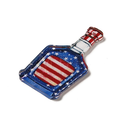 Independence Day Printed Acrylic Pendants TACR-F007-02C-1