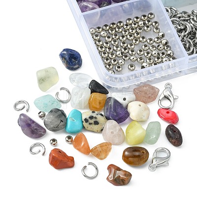 DIY Mixed Stone Bracelet Making Kit DIY-FS0003-38-1