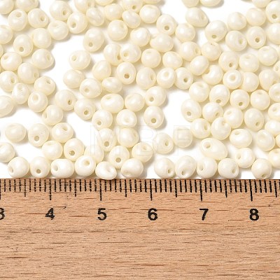 6/0 Opaque Baking Paint Glass Seed Beads SEED-M012-02A-26-1