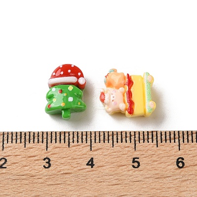Christmas Opaque Resin Cabochons CRES-D323-02-1