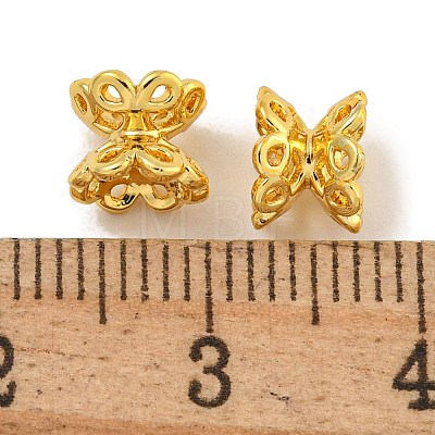 Rack Plating Brass Spacer Beads KK-U030-04G-1