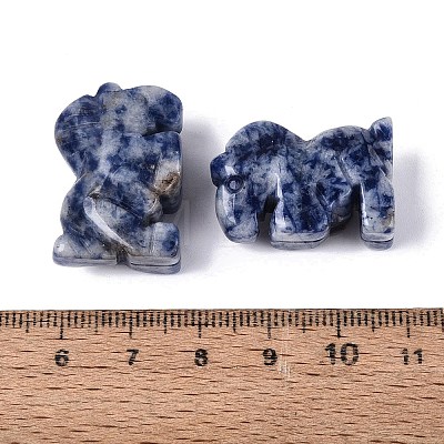Natural Blue Spot Jasper Horse Figurine DJEW-N005-01I-1
