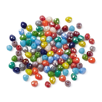 120Pcs Opaque Glass Beads Strands EGLA-YW0001-23-1