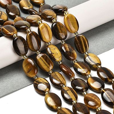 Natural Tiger Iron Beads Strands G-H005-A01-02-1