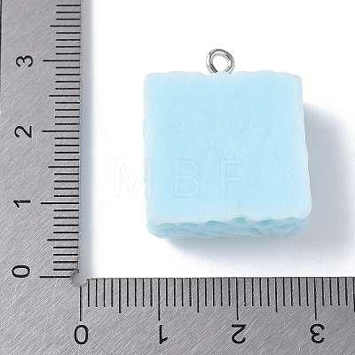 Opaque Resin Pendants RESI-Z033-02P-A-1