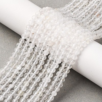 Natural Quartz Crystal Beads Strands G-C226-B05-4mm-1