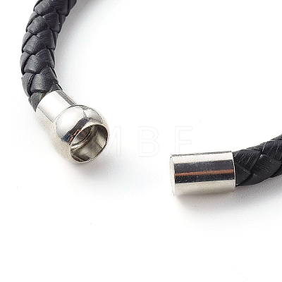 Handmade Lampwork Evil Eye Beaded Bracelets BJEW-JB06379-1