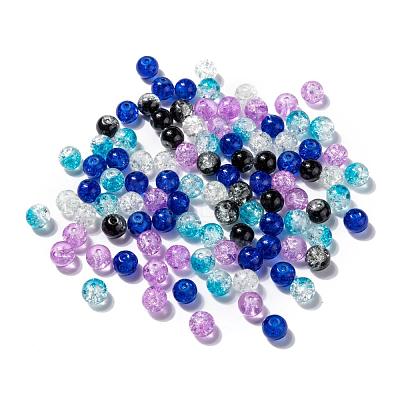 Baking Painted Crackle Glass Beads DGLA-X0006-8mm-03-1