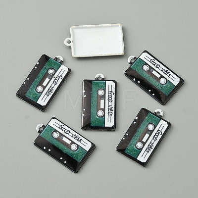 Baking Paint Alloy Pendants FIND-WH0152-228C-1