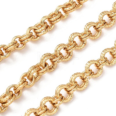 Double Link 304 Stainless Steel Cable Chain CHS-G049-03G-01-1