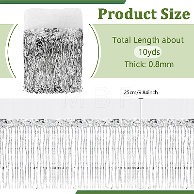 Polyester Fringe Lace Trim DIY-WH0671-008C-1